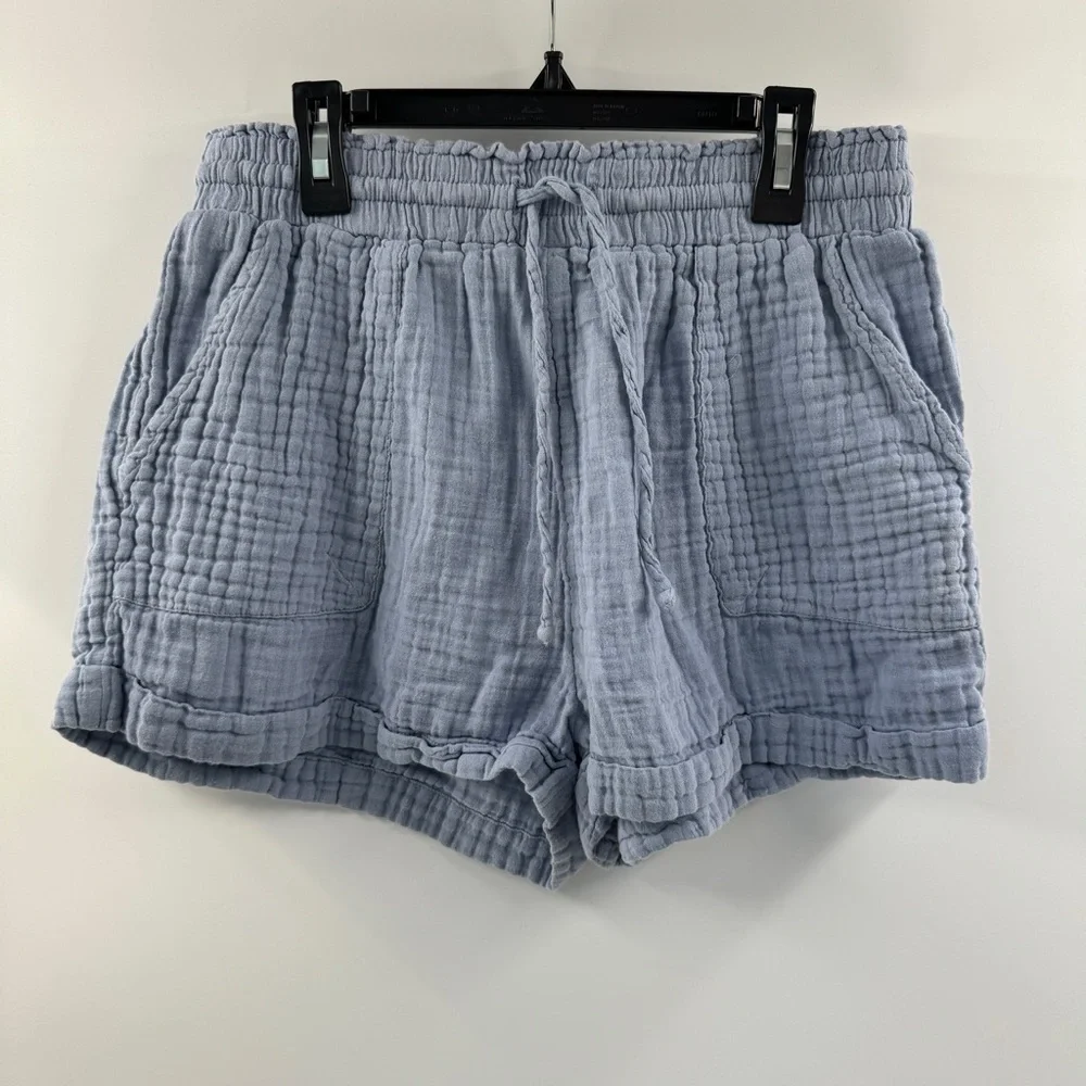 Aéropostale Light Blue Drawstring Shorts | Women’s Size Large - Picture 1 of 6